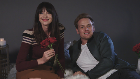 preview for Outlander’s Sam Heughan and Caitriona Balfe Reads Fan Fiction Part 2