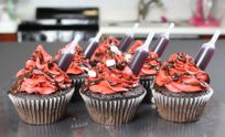 preview for Red wine hot chocolate cupcakes