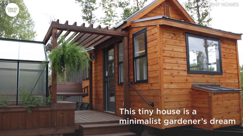 preview for This Tiny House Comes with Its Own Porch Swing and Greenhouse