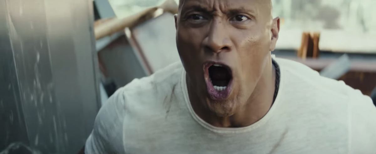 preview for Dwayne Johnson's Rampage trailer