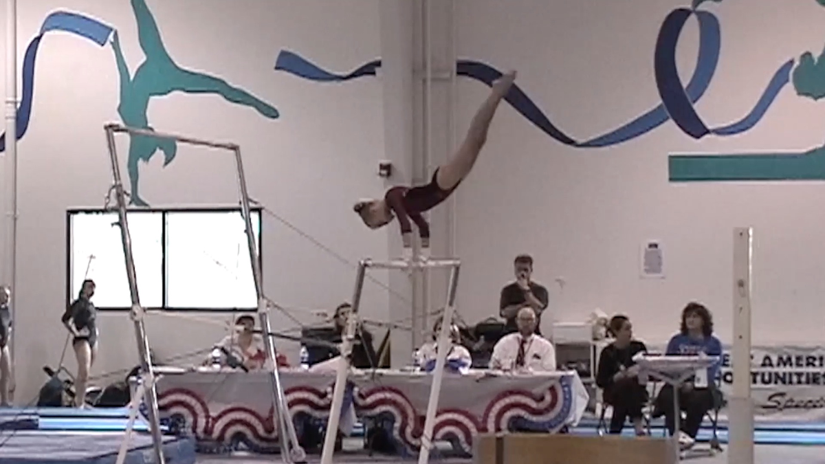 preview for Becca Seaborn Competes in a 2002 Tennessee State Gymnastics Meet