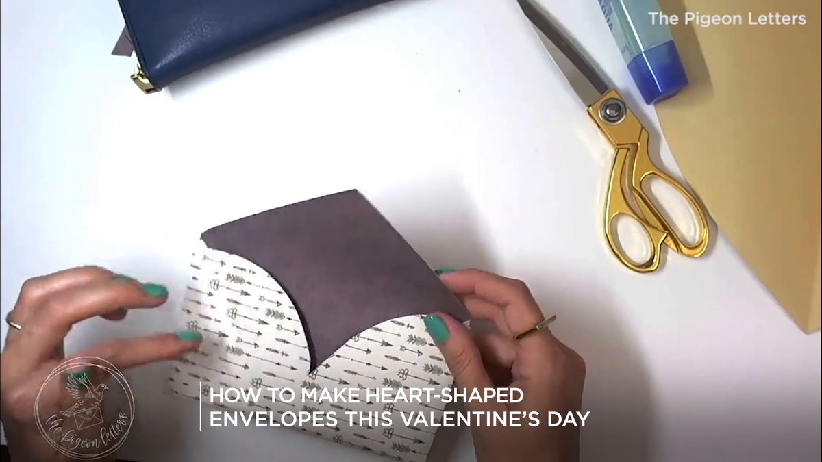 preview for How to make heart-shaped envelopes