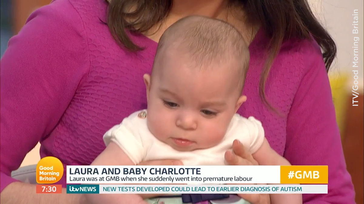 preview for Laura Tobin brings baby Charlotte into Good Morning Britain studios