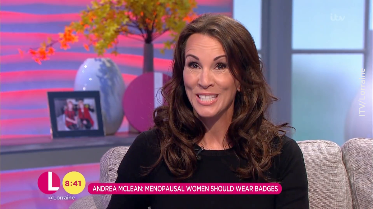 preview for Andrea McLean's pregnancy warning to women going through the menopause