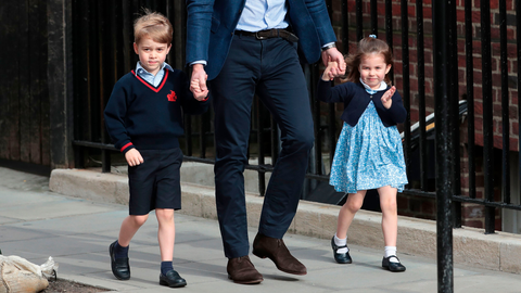 preview for Watch Prince George And Princess Charlotte Arrive To Meet Their New Baby Brother