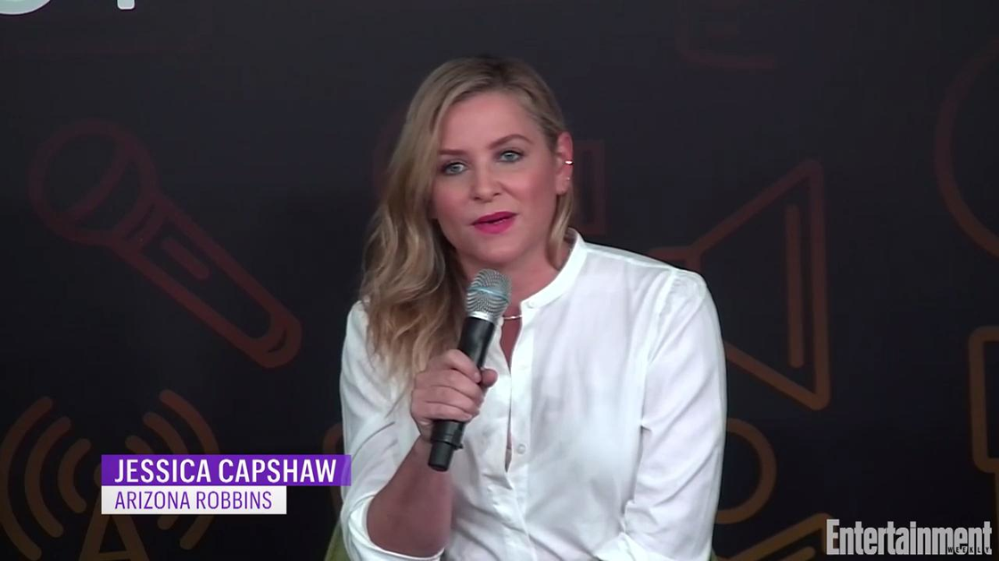 preview for Grey's Star Jessica Capshaw on Why She's Happy Arizona Isn't With Callie Now