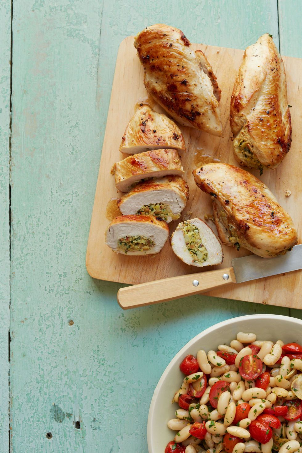 Artichoke and Almond-Stuffed Chicken Breasts image