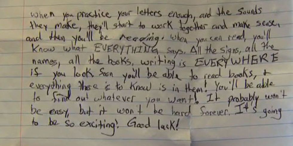 Stranger Writes Letter To Help Little Girl Learn To Read