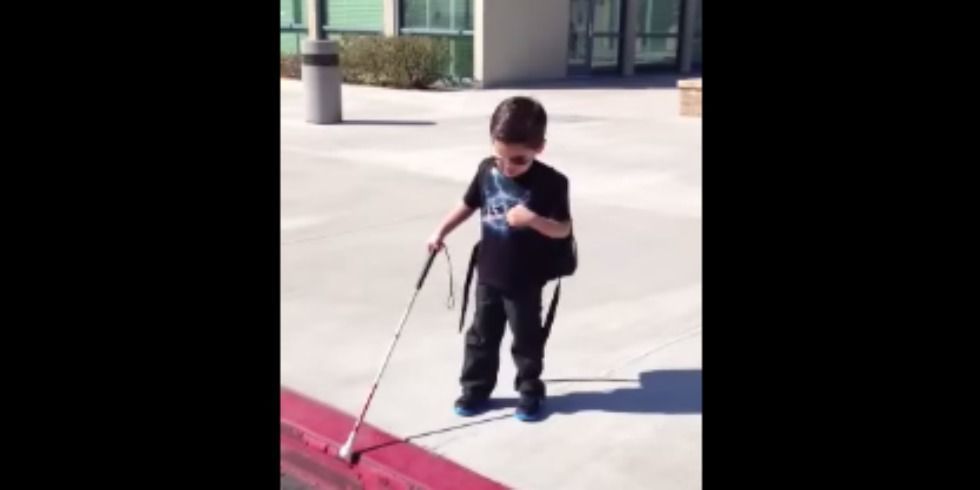 Sweet Video Shows FourYearOld Blind Boy Able To Walk Alone For The