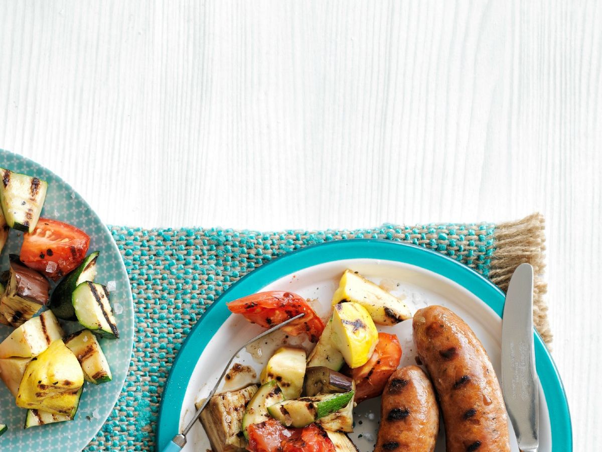 Grilled Sausages with Summer Vegetables Recipe: How to Make It