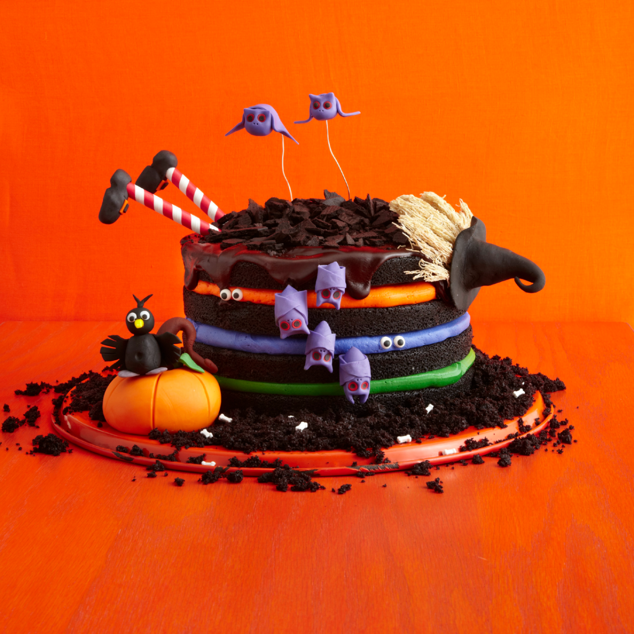 Vegan Dollhouse - Chocolate Blackberry Halloween Cake