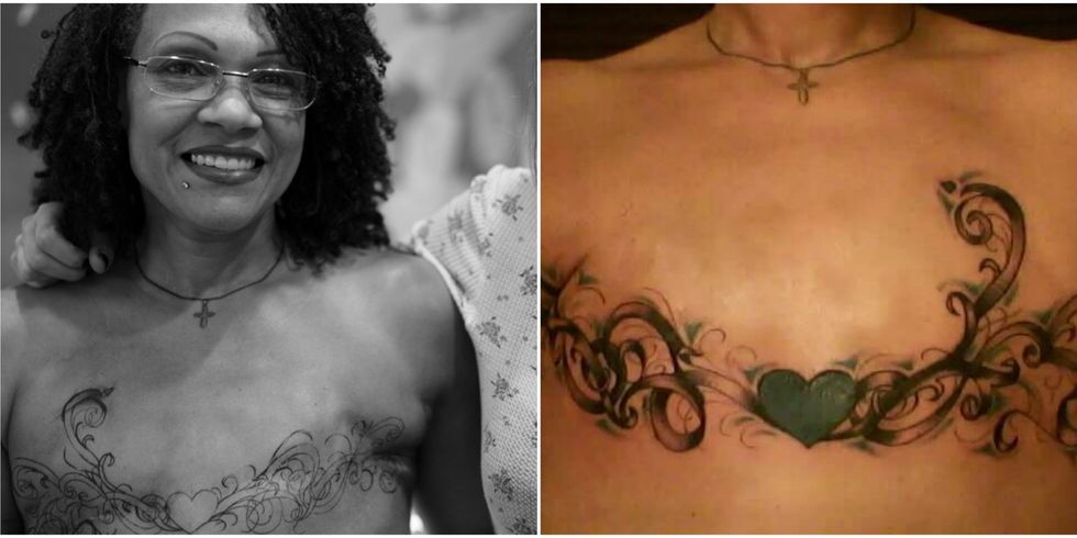 10 Beautiful Double Mastectomy Tattoos - Scar Tattoos Photos
