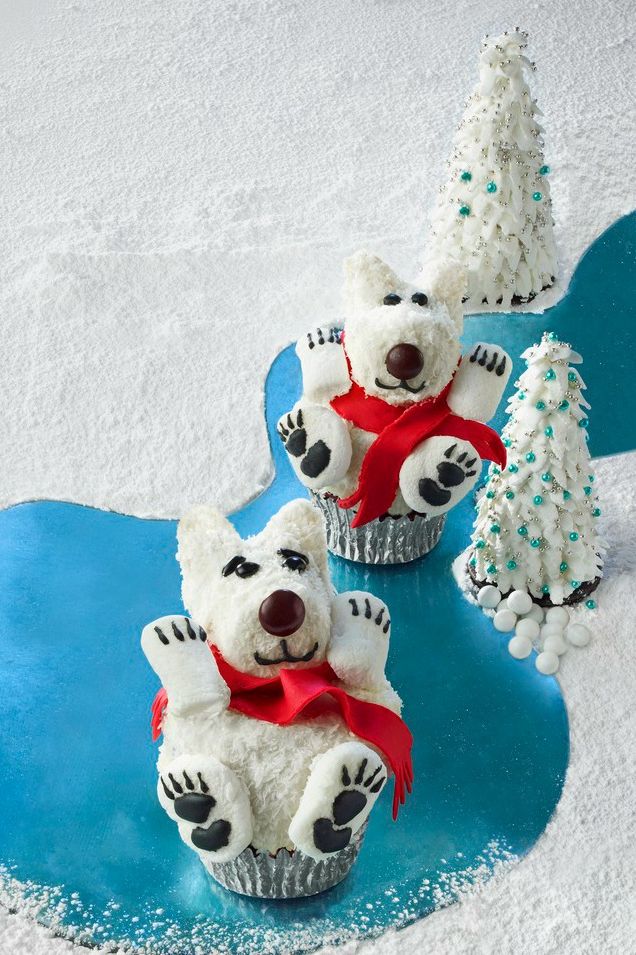 homemade food gifts for the holidays polar bear cupcakes easy cupcake recipes