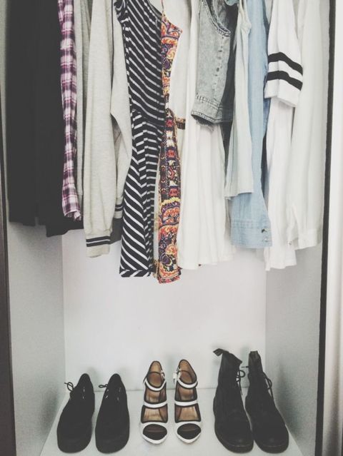 Brown, Textile, White, Clothes hanger, Fashion, Black, Tan, Collection, Retail, Closet, 