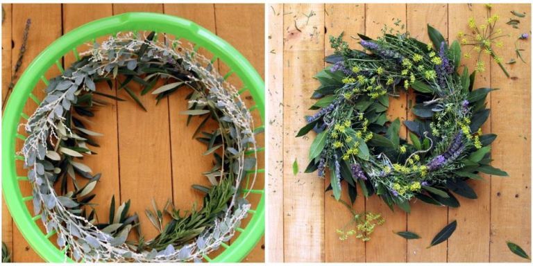 Laundry Basket Wreath