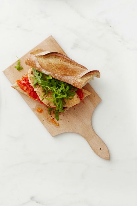 Parmesan Chicken and Roasted Tomato Sandwiches