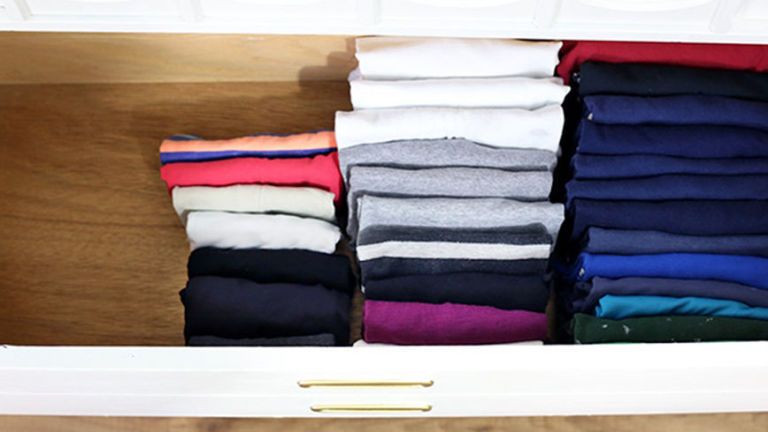 Folded Clothes Drawer Organizer for Jeans, Sweater, Dresses, T