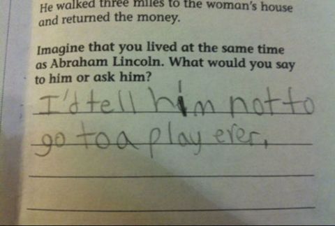 funny test kid answers