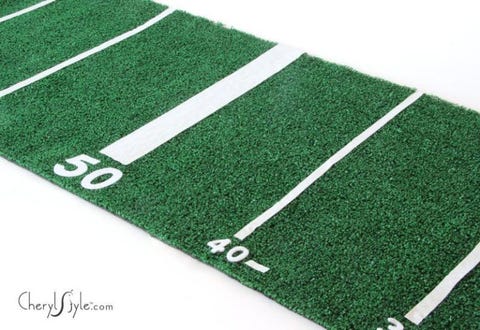 super bowl party table runner super bowl party table runner