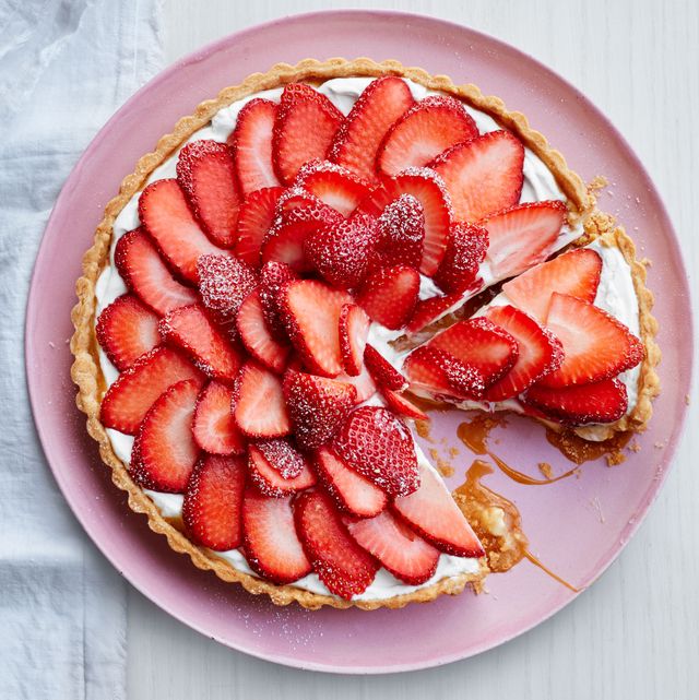 valentine's day recipes strawberry tart