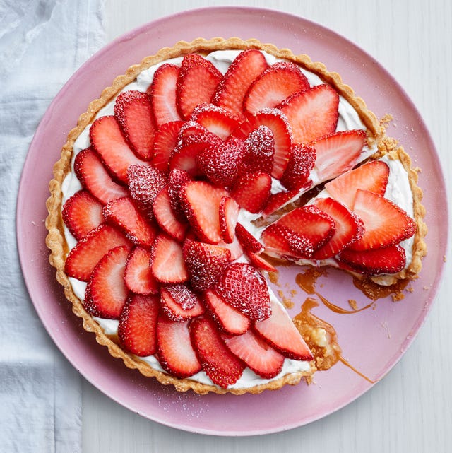 valentine's day desserts strawberry tart