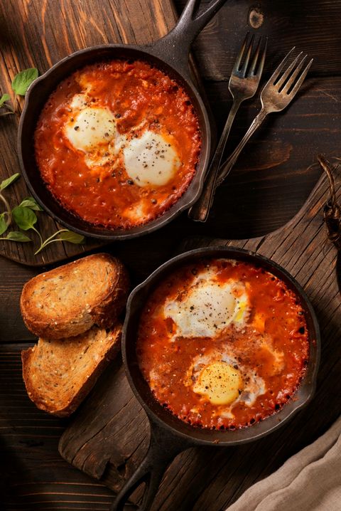 Baked Eggs and Spinach