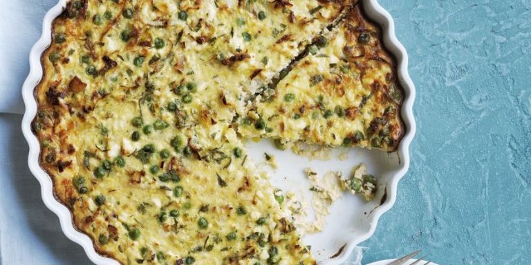 Ricotta, Pea, and Leek Quiche