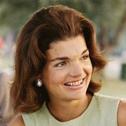 Jacqueline Kennedy Onassis at a picnic in the 1960s