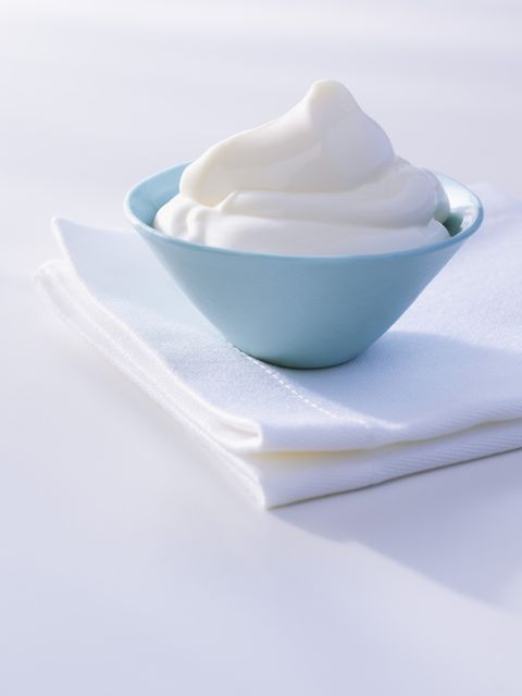 natural hair treatment bowl of sour cream