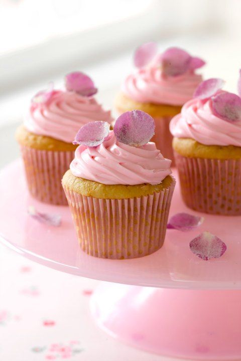 rose petal cupcakes  easy cupcake recipes