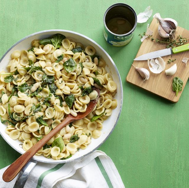 Orecchiette with White Beans and Spinach Recipe - How to Make ...