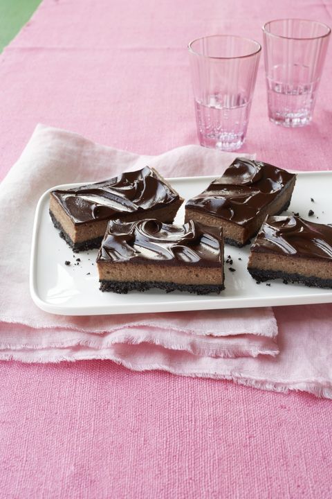 Triple-Chocolate Cheesecake Bars Recipe