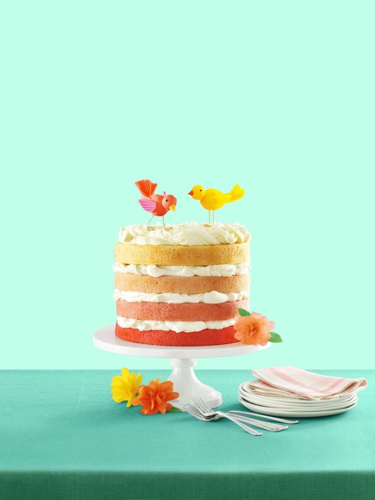 Best Pink Ombré Cake with Vanilla Buttercream Recipe - Cake Recipes ...