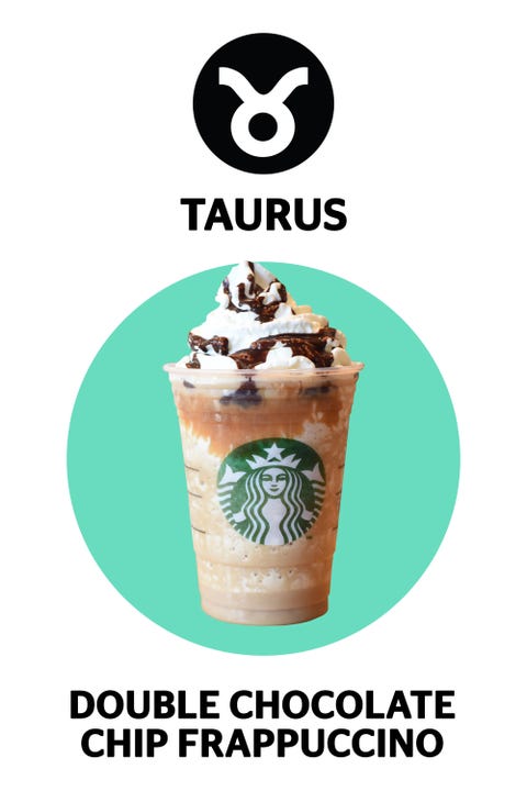 image double chocolate chip frappuccino, starbucks zodiac drink