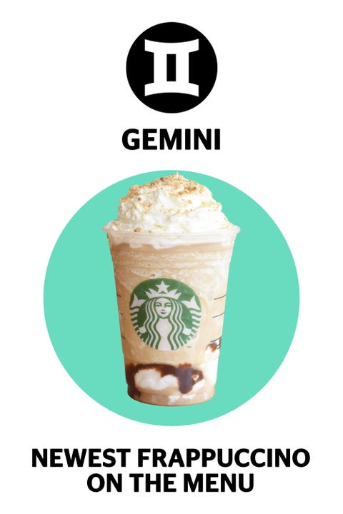 image newest frappuccino, zodiac Starbucks drinks