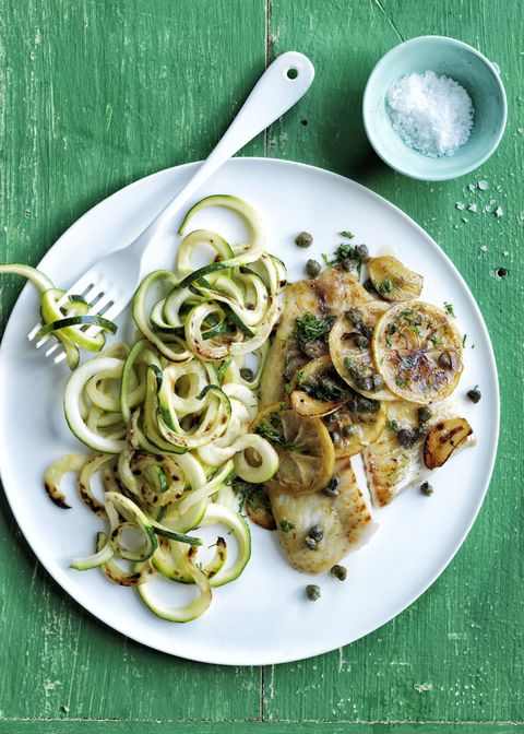 heart healthy recipes   seared tilapia with spiralized zucchini