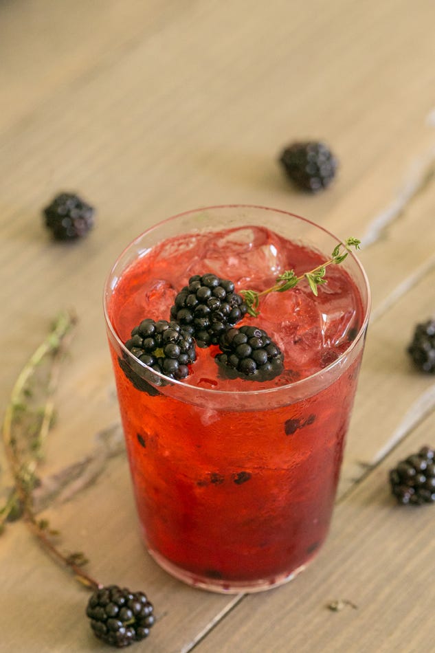 best mocktails mocktail blackberry spritzer