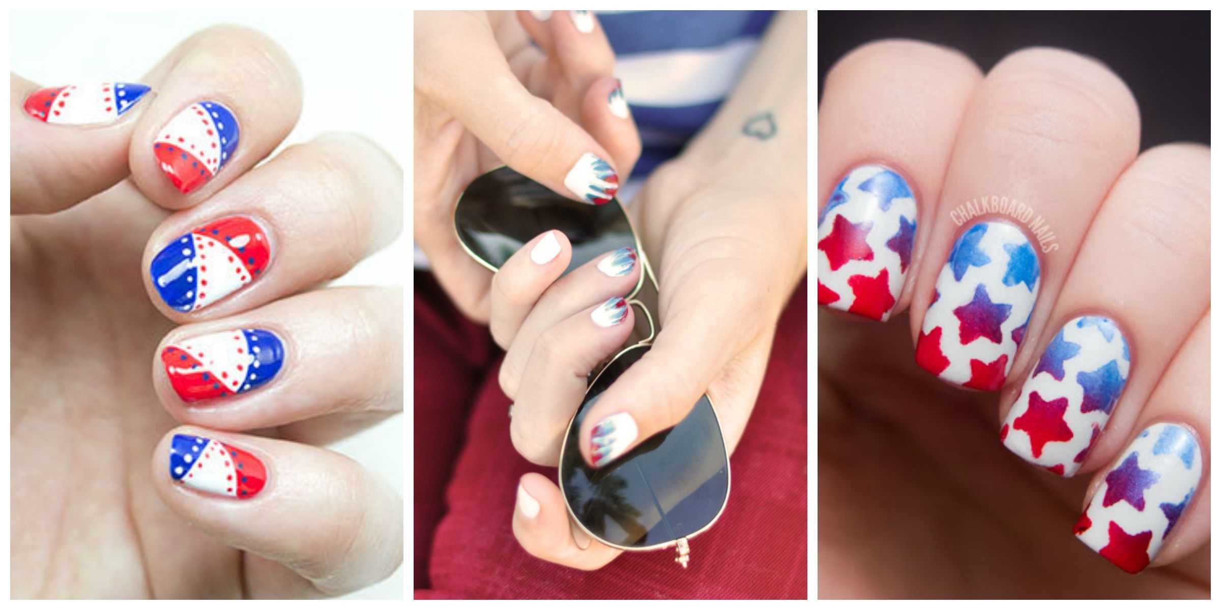 2. Red, White, and Blue Nail Designs for Memorial Day 2024 - wide 2
