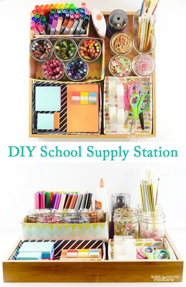 Desk Mini Supply Kit-Aqua  School supplies, Cute school supplies, Diy  school supplies