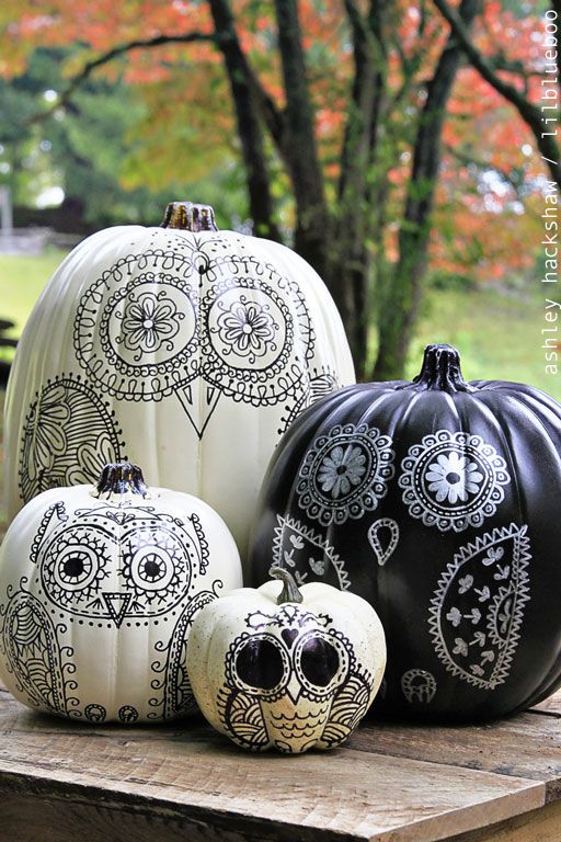 47 Pumpkin Painting Ideas No Carve Decorating