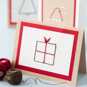 diy christmas crafts stitched cards