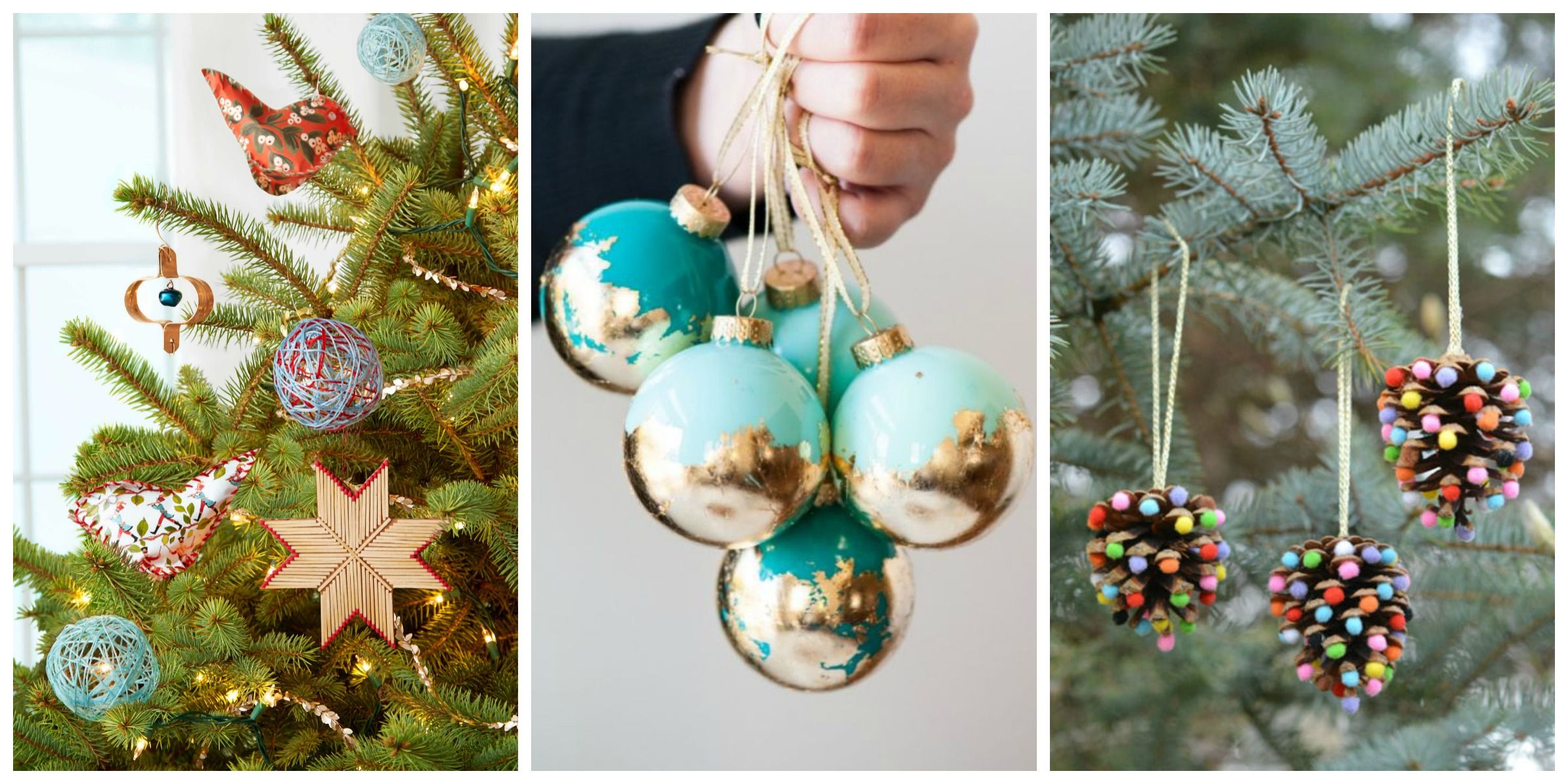 Marvelous Photo Christmas Ornaments Crafts Part - 10: 32 Homemade DIY Christmas Ornament Craft Ideas - How To Make Holiday Ornaments
