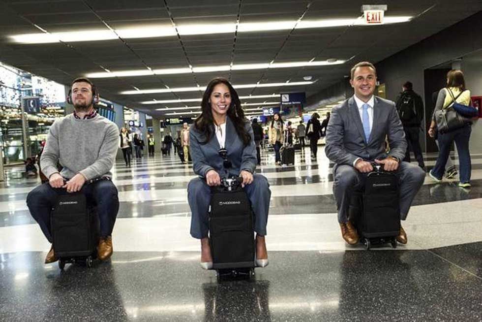 motorized luggage scooter