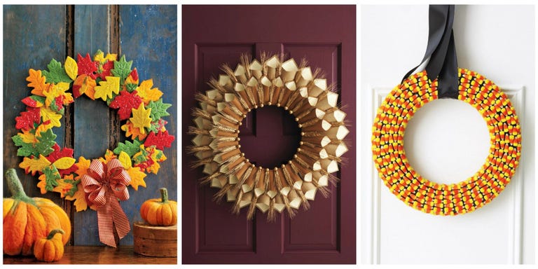 20 Diy Fall Wreaths Easy Ideas For Autumn Celebrate The Season With These Easy Front Door Decorations