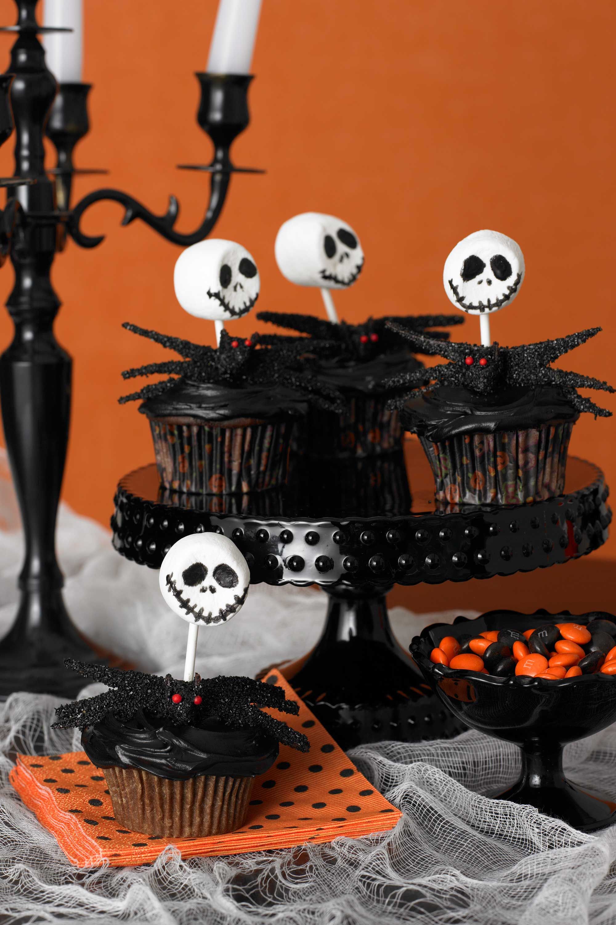 6 Edible Halloween Cupcake Toppers 