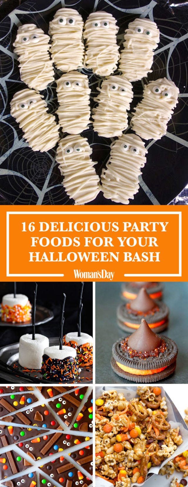 22 Easy Halloween Party Food Ideas - Cute Recipes for Halloween Parties