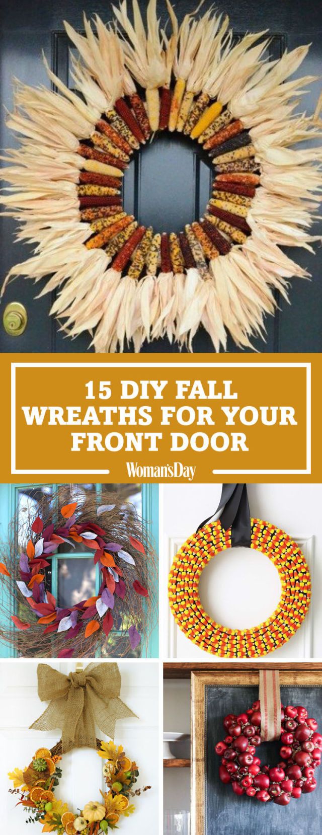 20 Diy Fall Wreaths Easy Ideas For Autumn Wreaths