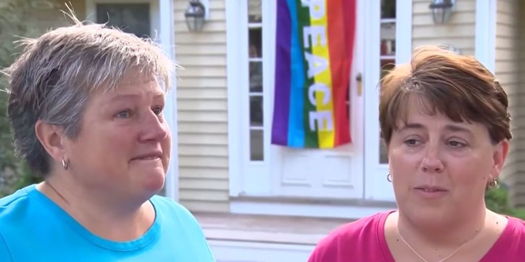 Neighbors Display Rainbow Flags After Gay Couples Home Was Vandalized