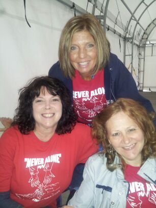 Patti with volunteers for Never Alone West Virginia.