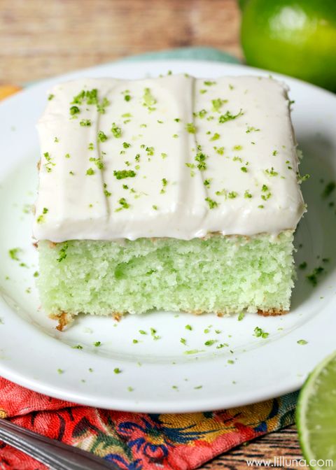 lime sheet cake